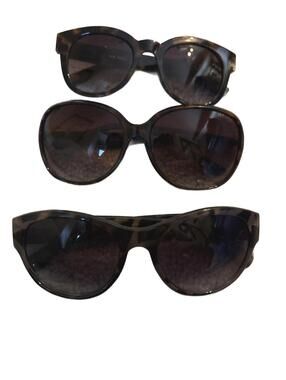 3 pairs of large frame tortoiseshell sunglasses – Elle, Hilfiger, nine west